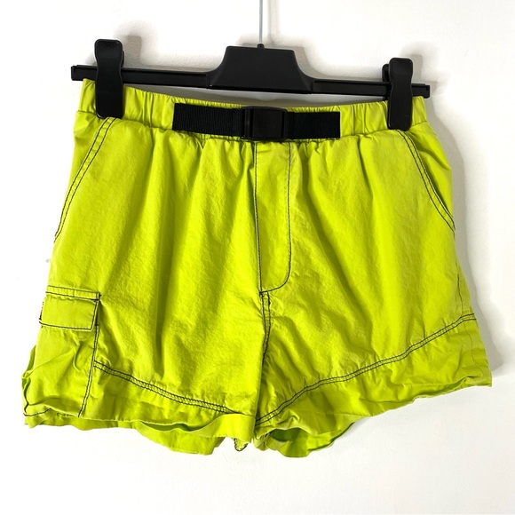 Urban Outfitters Neon Cargo Buckle Shorts - Picture 1 of 6